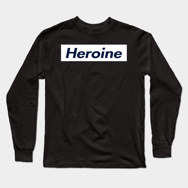 SUPER HEROINE LOGO Long Sleeve T-Shirt by Zodiac BeMac